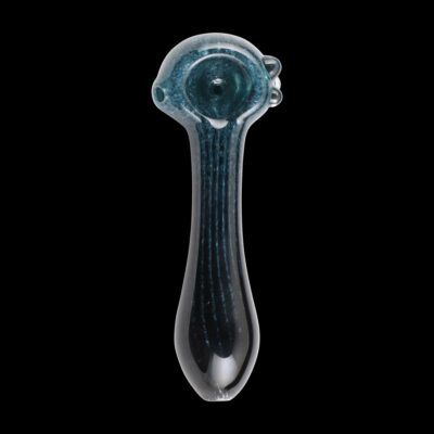 Faded Frit Ribbed Glass Pipe