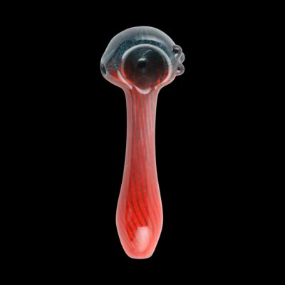 Faded Frit Ribbed Glass Pipe