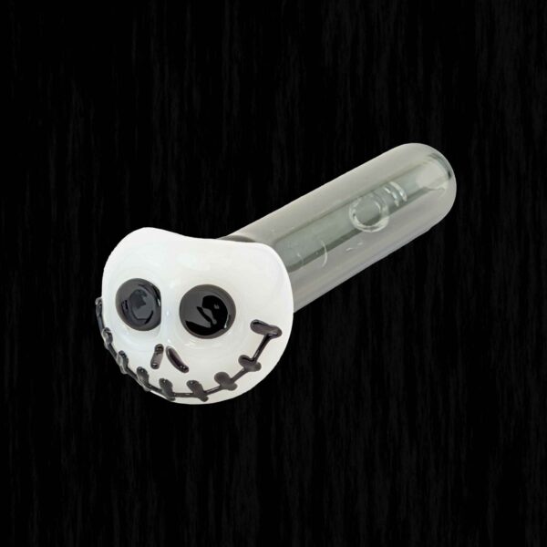 Jack Skull Monsoon Glass Bubbler Water Pipe