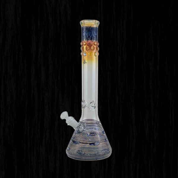 Gob Smacker Blue Glass Water Pipe