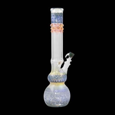 Gob Smacker Blue Glass Water Pipe