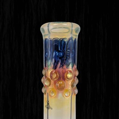 Gob Smacker Blue Glass Water Pipe