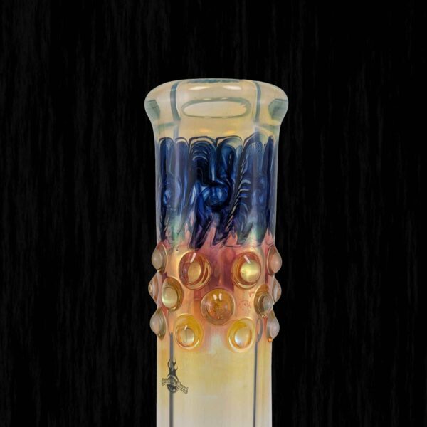 Gob Smacker Blue Glass Water Pipe
