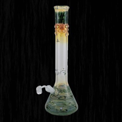 Gob Smacker Green Glass Water Pipe