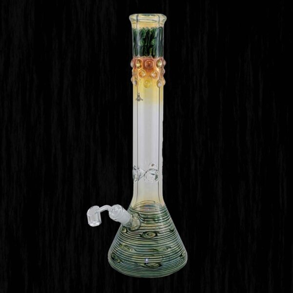 Gob Smacker Green Glass Water Pipe