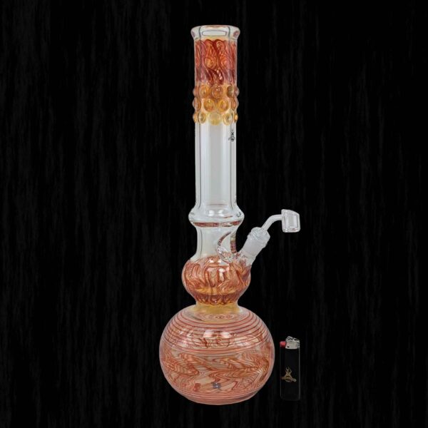 Gob Smacker Red Glass Water Pipe