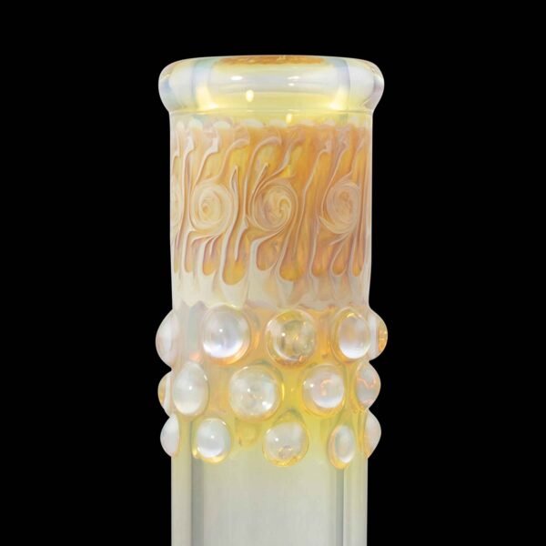 Gob Smacker Yellow Glass Water Pipe