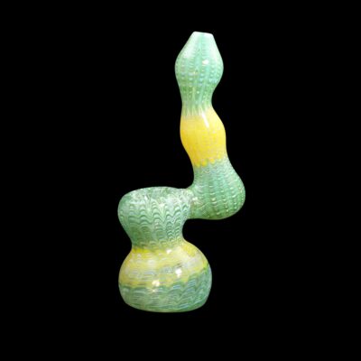 Two Tone Sherlock Bubbler Glass Water Pipe 11 Two Tone Sherlock Bubbler Glass Water Pipe