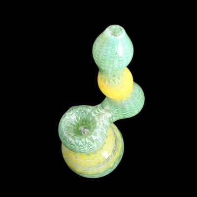 Two Tone Sherlock Bubbler Glass Water Pipe 9 Two Tone Sherlock Bubbler Glass Water Pipe