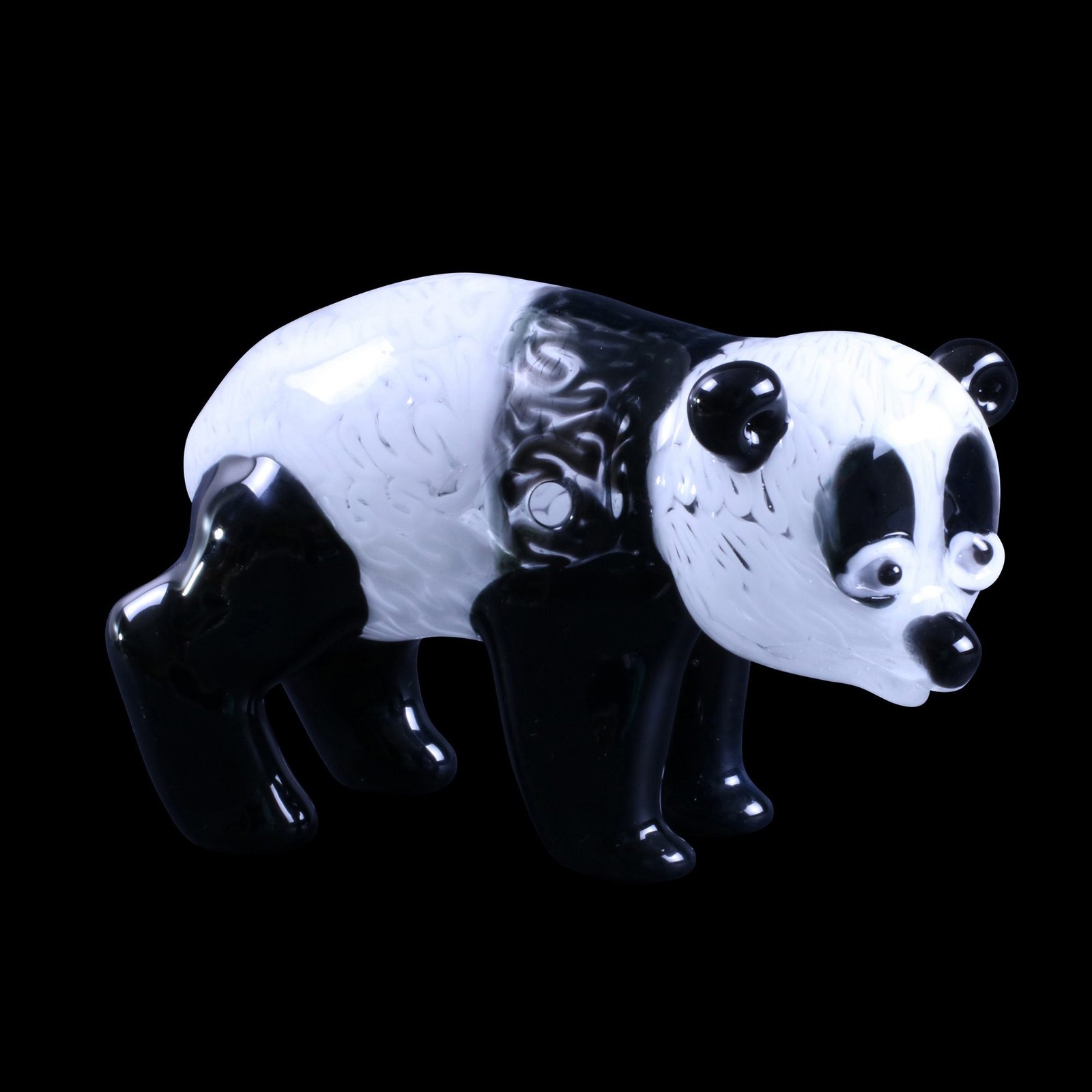 Panda Glass Pipe Sculpture