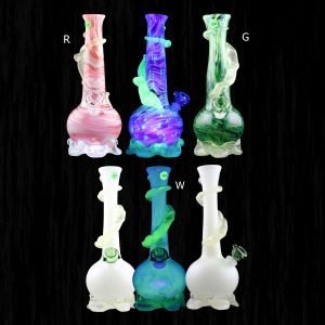 Calcifers Sand Castle UV Reactive Glass Water Pipe