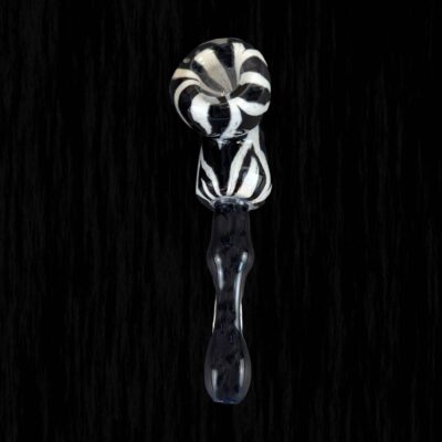 Zebra Print Briar Glass Pipe