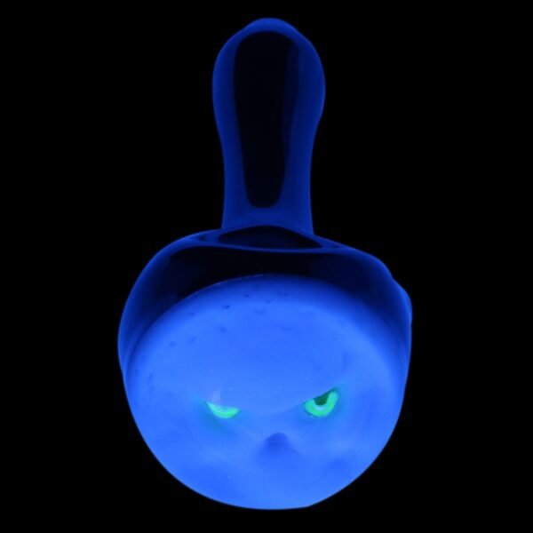 Skull Ghost UV Glass Pipe