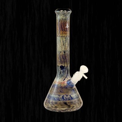 Mind Bender Blue Glass Water Pipe