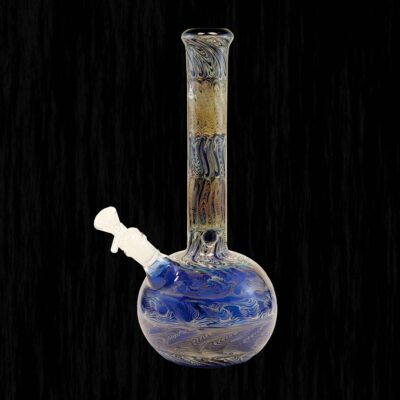 Mind Bender Blue Glass Water Pipe