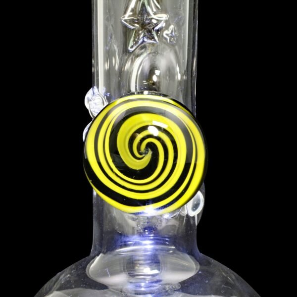 Europa Series Abstract Swirl Glass Water Pipe