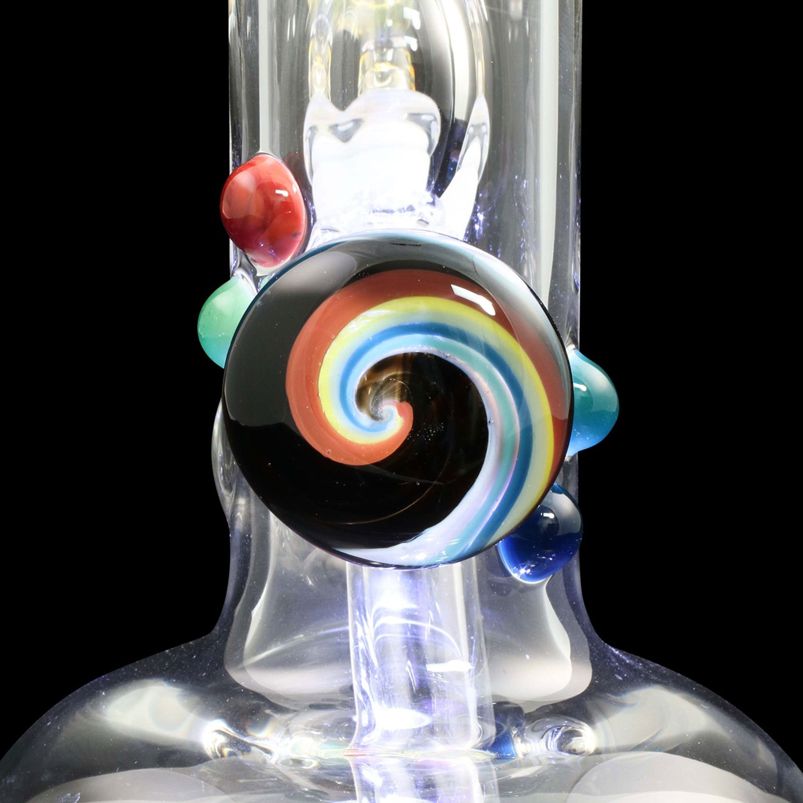 Europa Series Abstract Swirl Glass Water Pipe