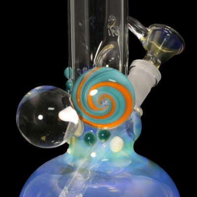 Europa Series Abstract Swirl Glass Water Pipe