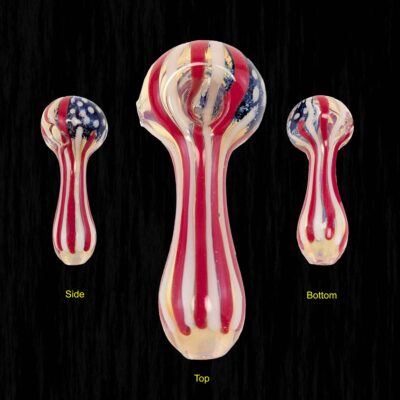 Stars and Stripes American Flag Glass Pipe