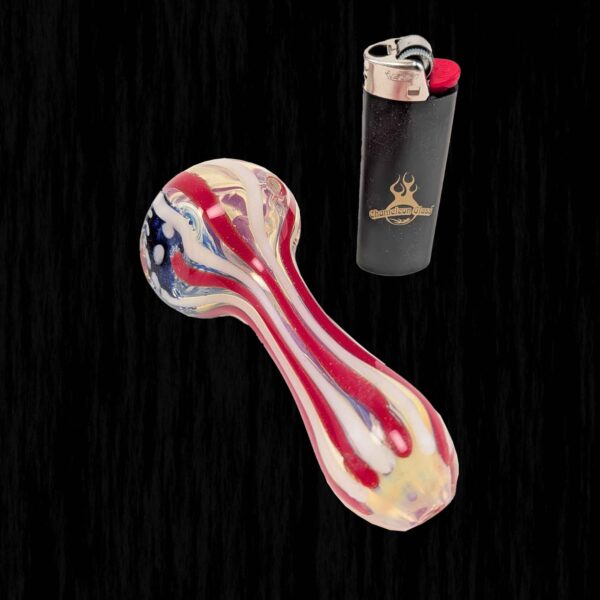 Stars and Stripes American Flag Glass Pipe