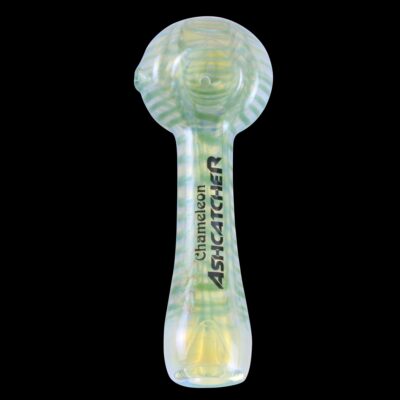 Ash Catcher with Pattern Glass Pipe 11 Ash Catcher with Pattern Glass Pipe