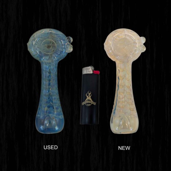 Ash Catcher with Pattern Glass Pipe UV