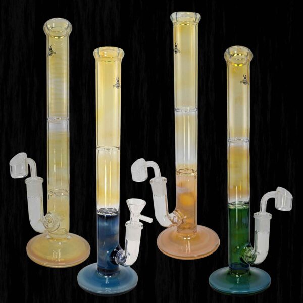 Turbine Percolated Glass Water Pipe