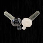Skull Monsoon Spill Proof Glass Bubbler Water Pipe
