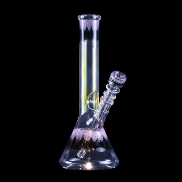 Terrestrial Series Color Change-Pink and Onyx Water Pipe