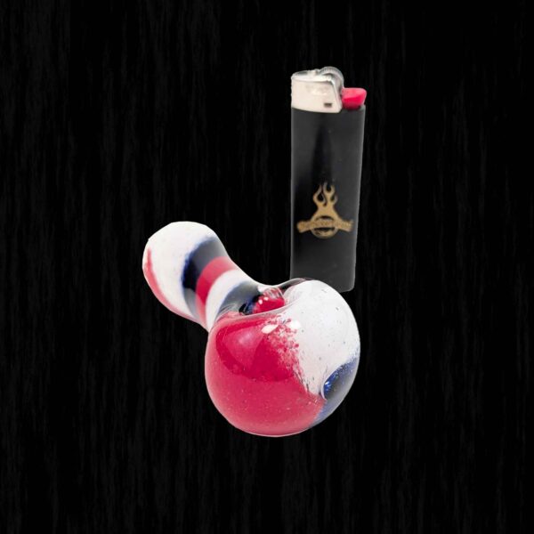 Fascination Frit Triple Color Glass Pipe