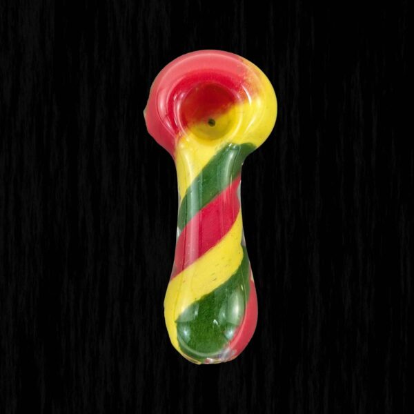Fascination Frit Triple Color Glass Pipe