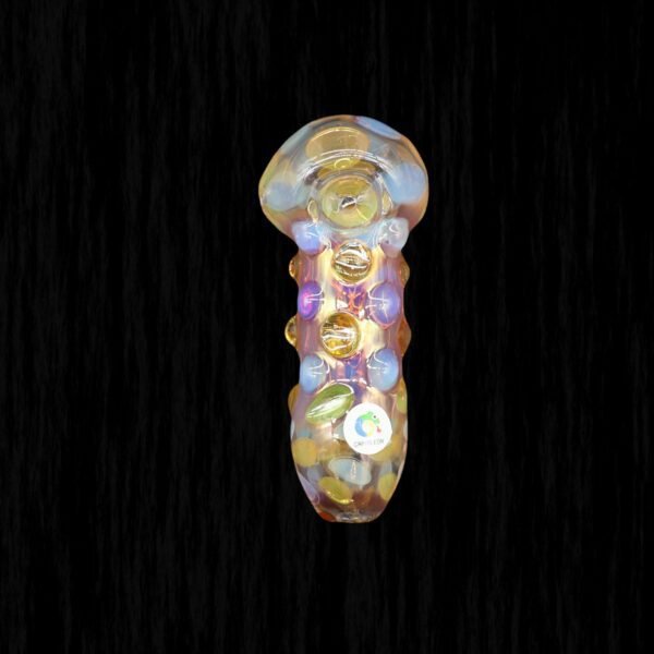 Bumpy Glass Pipe with deep color-changing effect