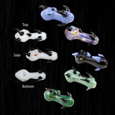 Dragon Head Glass Pipes in Many Colors