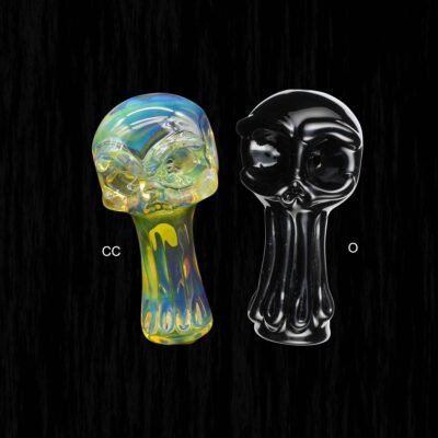 Screaming Skull Glass Pipe